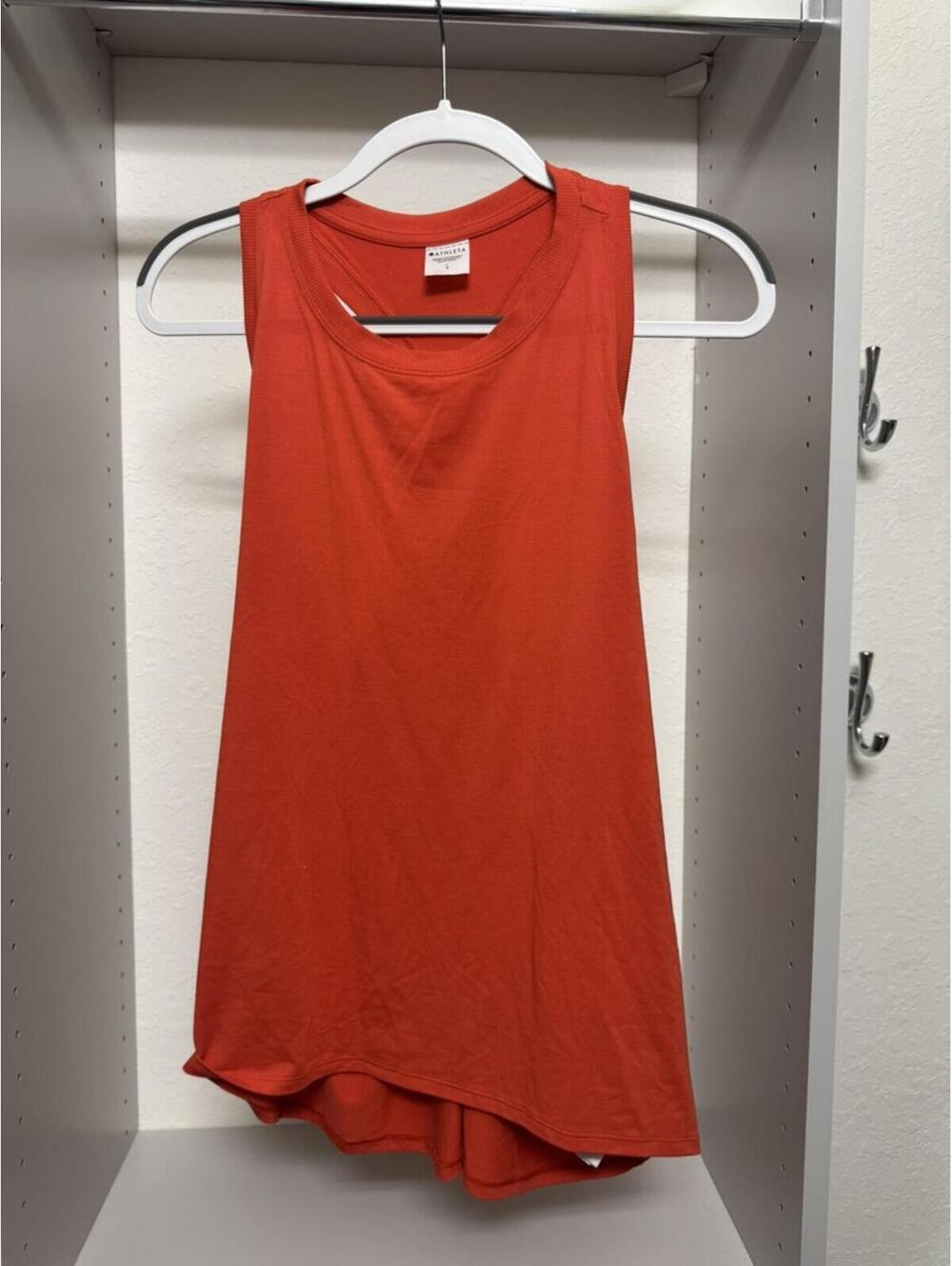 Athleta Women's Large Orange Racerback Tank Top